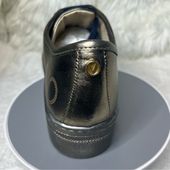 Valentino by Mario Valentino Dalia Luxe Platform Sneakers Pewter SZ 10 Brand New - Picture 15 of 16